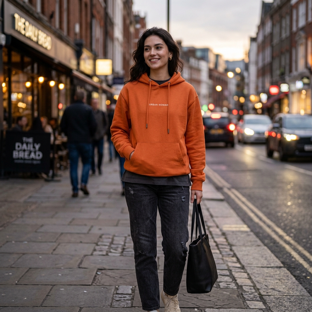 Hoodie Naranja
